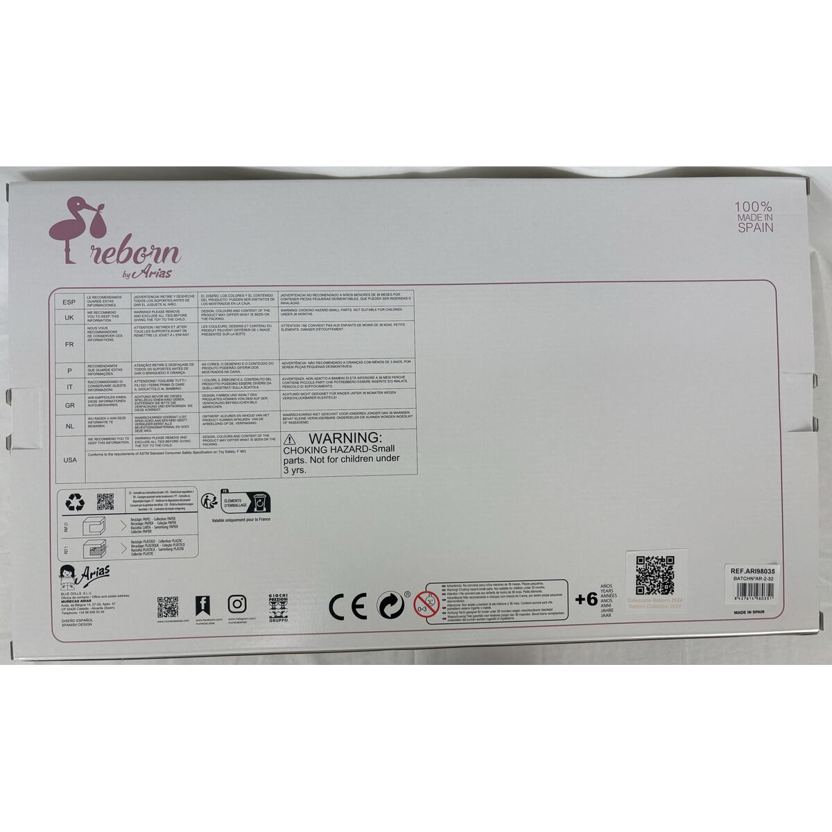 Återfödda dockor Gala Arias 98035 40 cm (40 cm) - 2