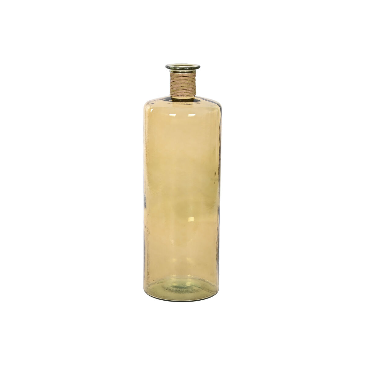 Vas Home ESPRIT Gul Snöre Härdat glas 25 x 25 x 75 cm