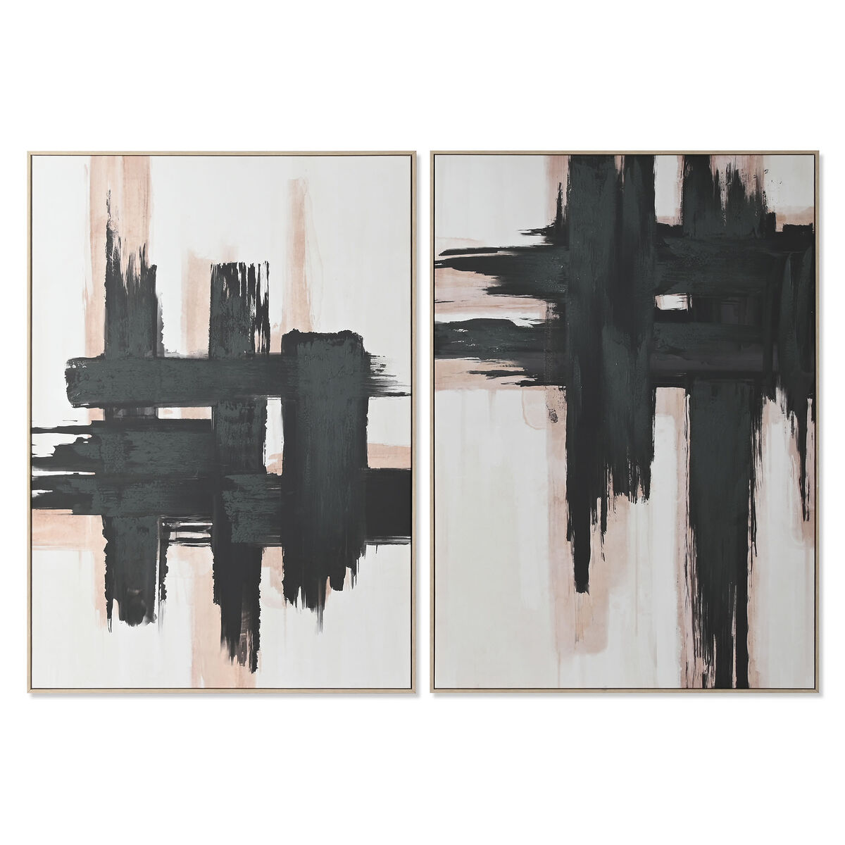 Tavla DKD Home Decor Abstrakt Urban (100 x 4 x 140 cm) (2 antal)