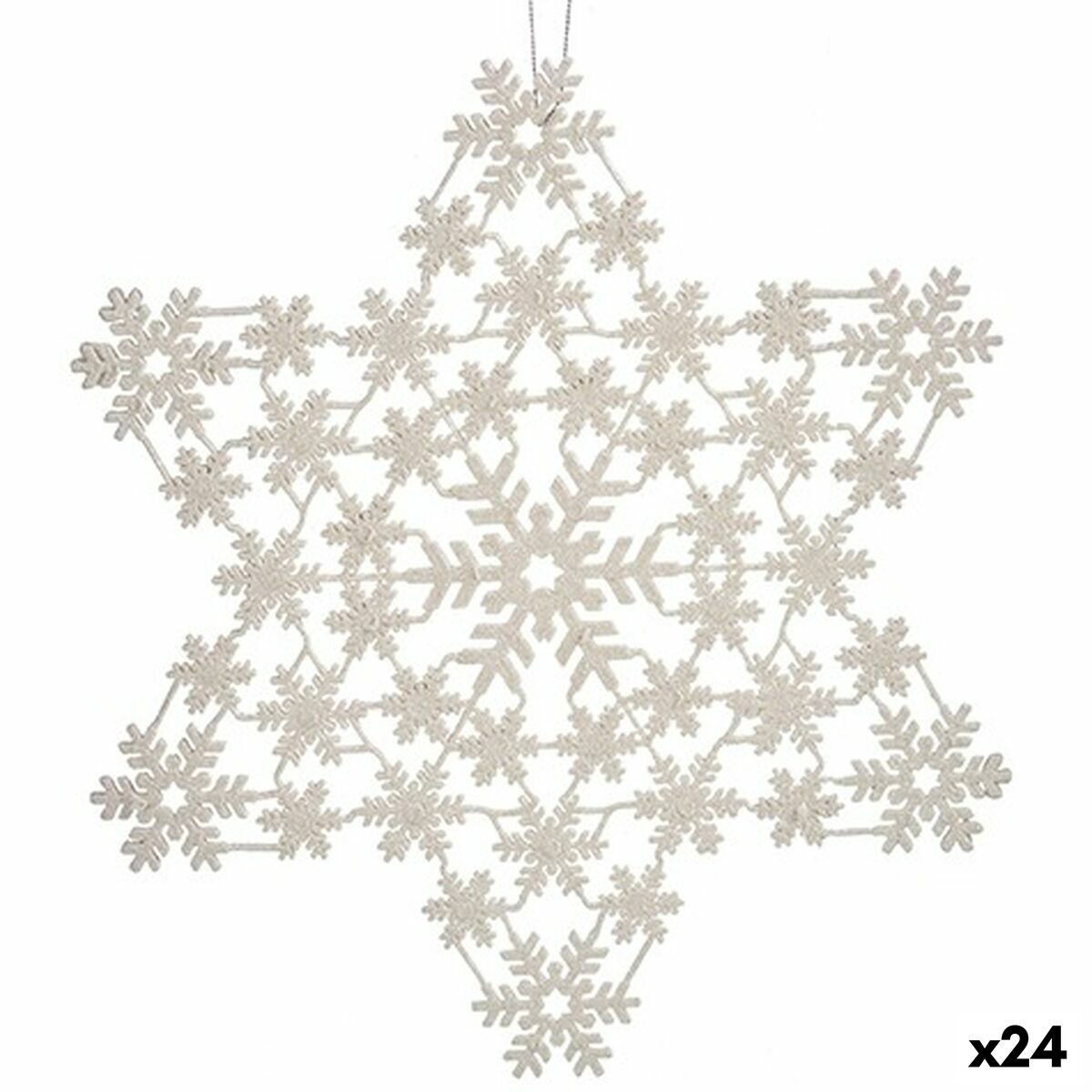 Julgranskula Stjärna Pärlemor 31,5 x 32 x 0,1 cm (24 antal) - 3
