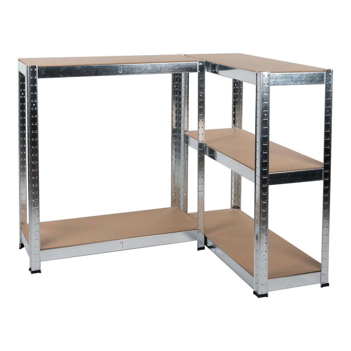 Bokhylla Kinzo Trä Rostfritt stål 5 Hyllor 750 kg 75 x 30 x 172 cm - 7