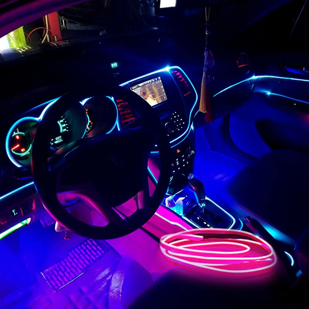 Neon ljus remsa OCC Motorsport 3 m Fiberoptik - 8
