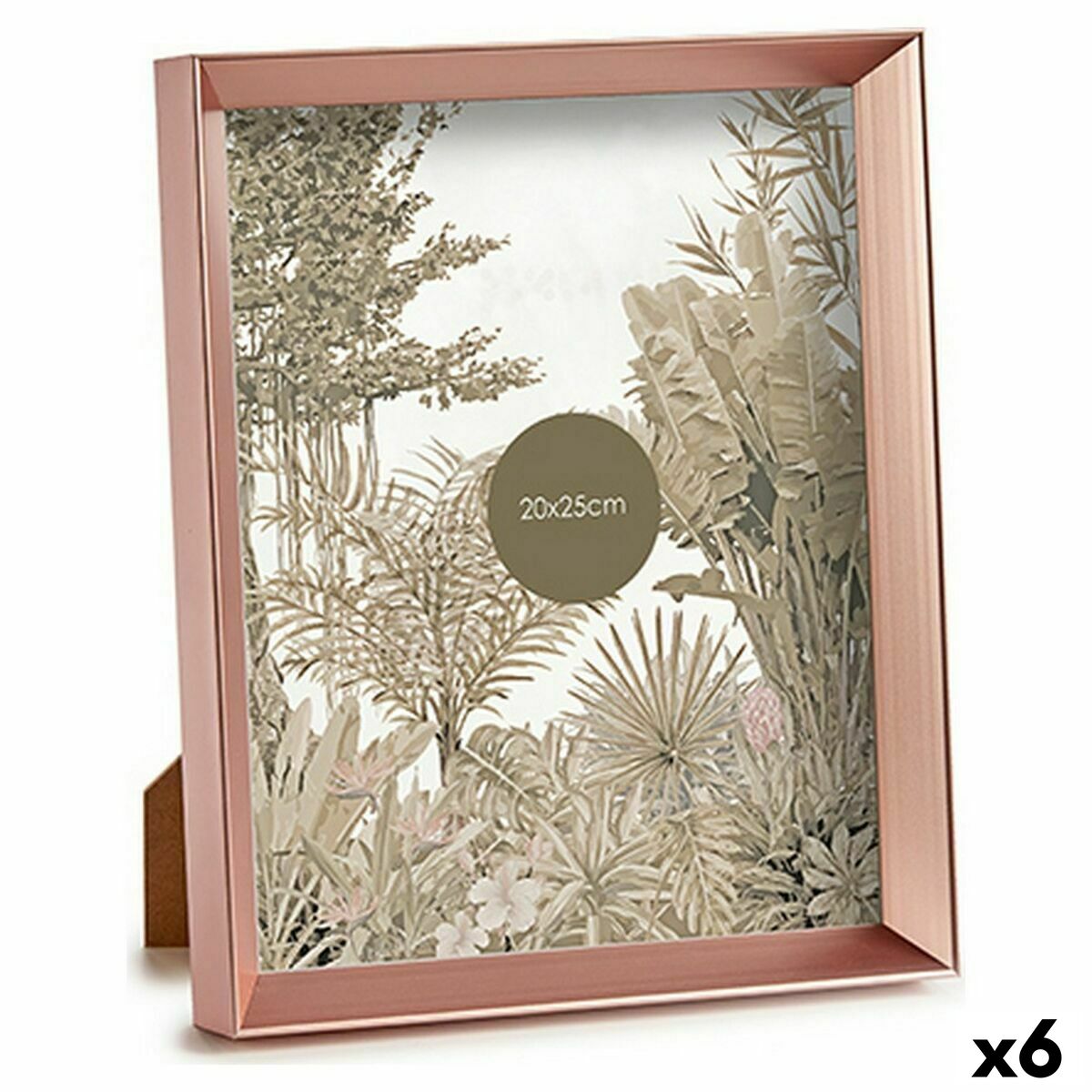 Fotoram Rosa Koppar Plast Glas (22,3 x 3,5 x 27,3 cm) (6 antal) - 3