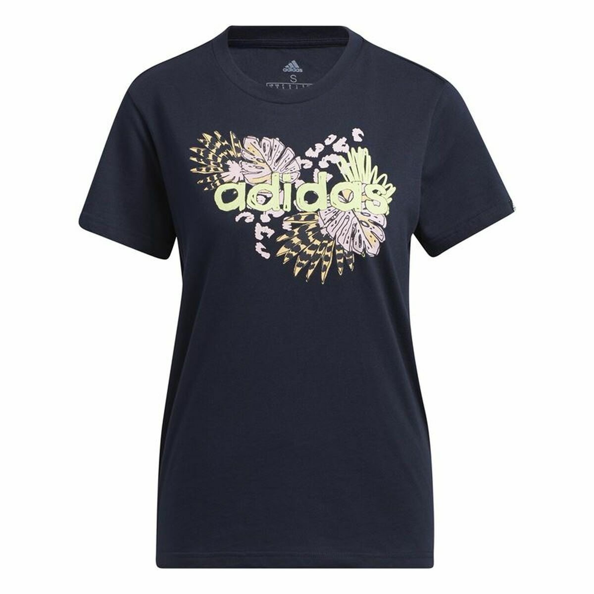 T-shirt med kortärm Dam Adidas Farm Print Graphic Mörkblå - 4