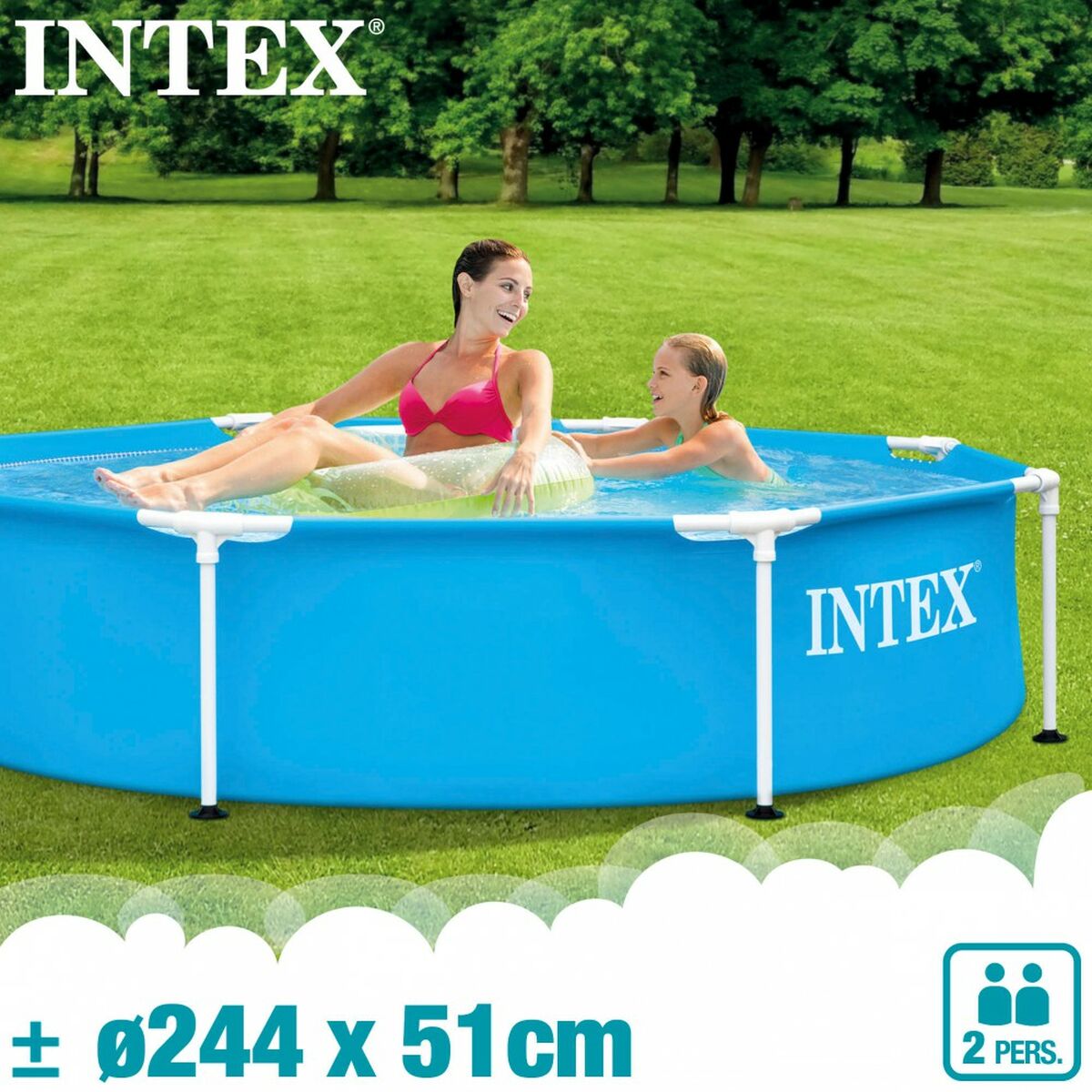 flyttbar pool Intex 28205NP 244 x 51 x 244 cm 1828 L - 7
