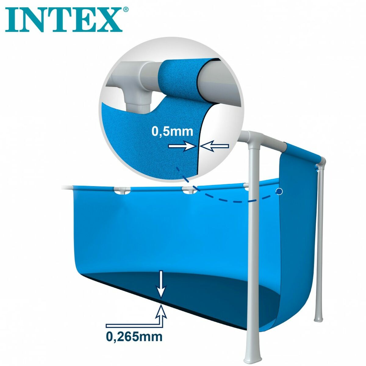 flyttbar pool Intex 28205NP 244 x 51 x 244 cm 1828 L - 6