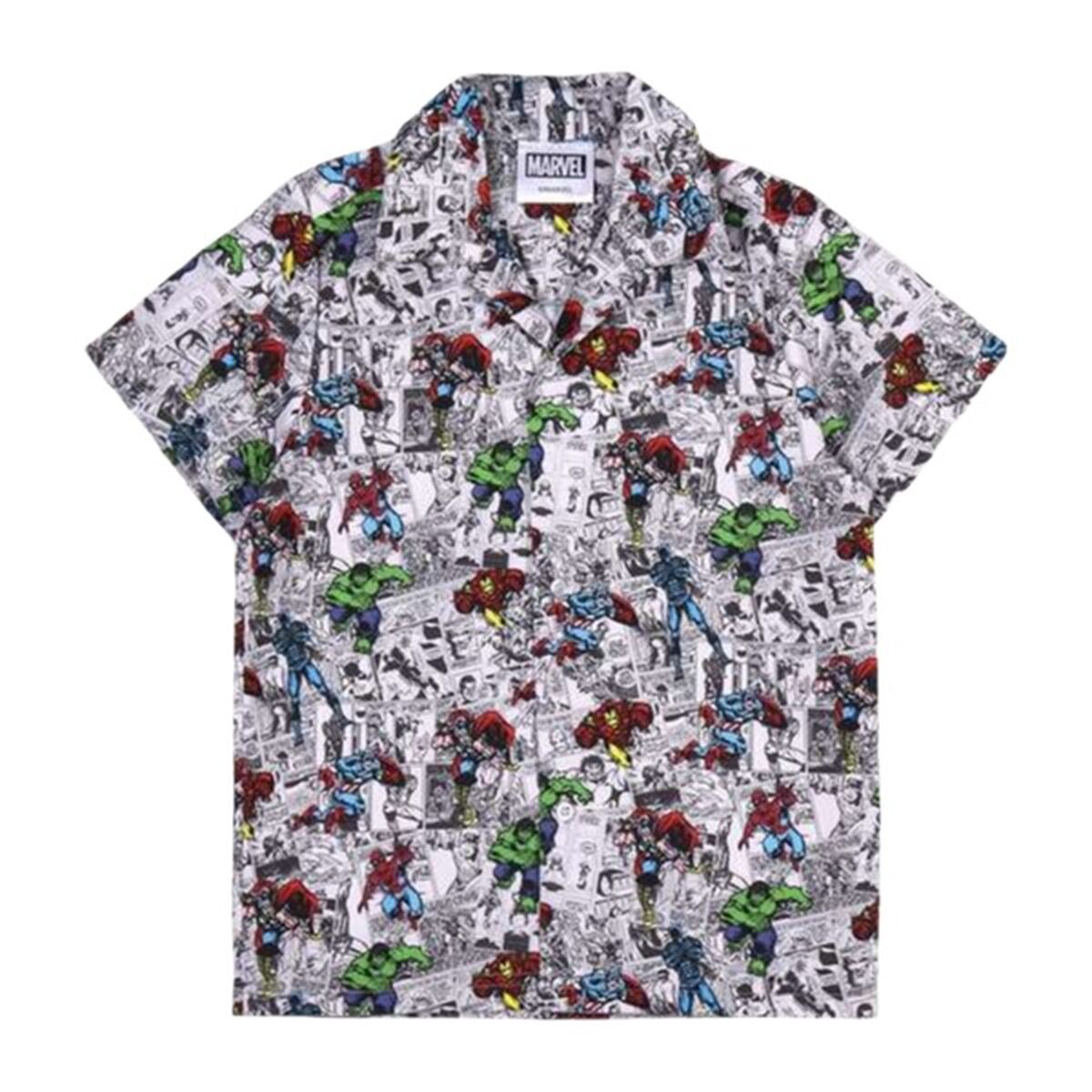 Barn T-shirt med kortärm Marvel Ljusgrå