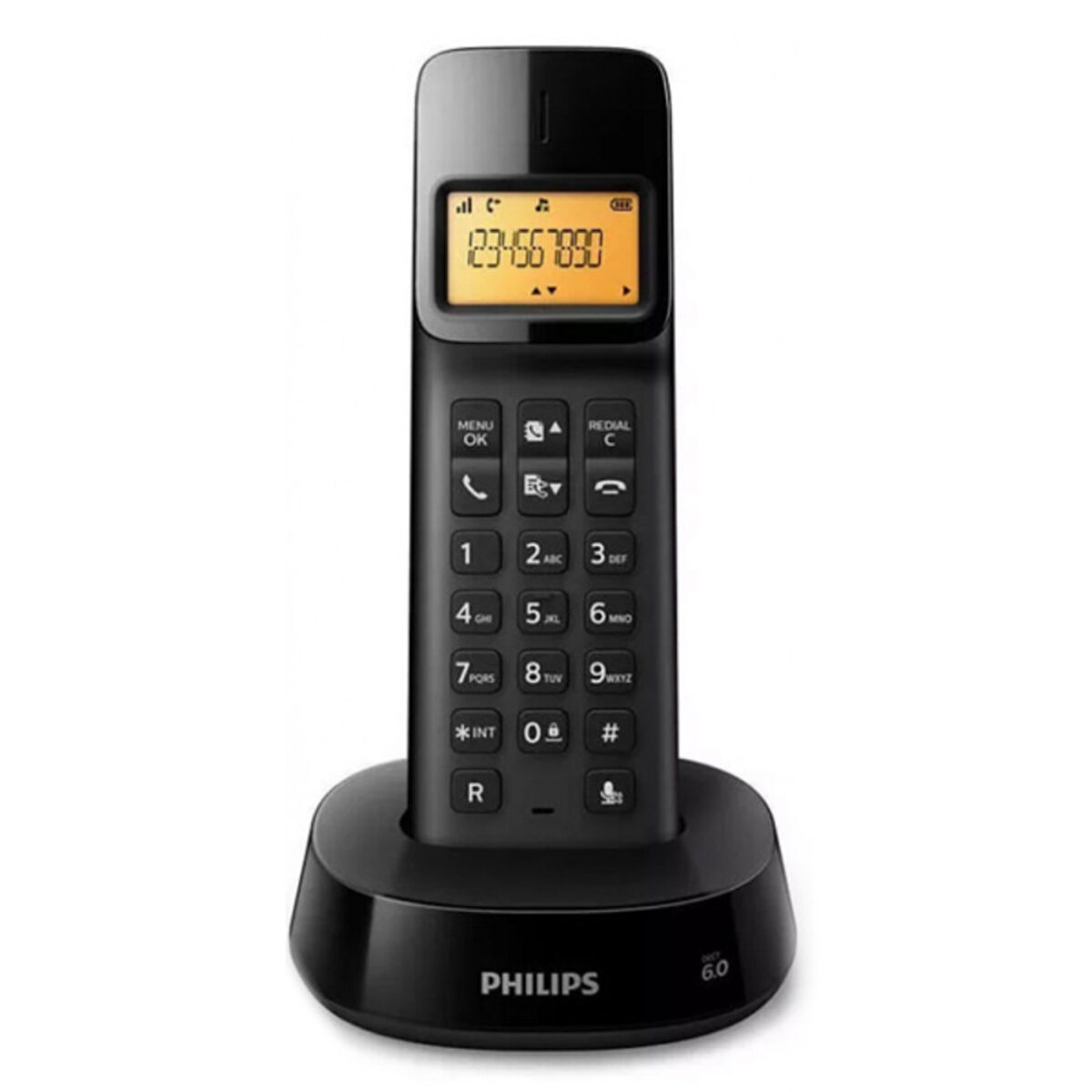 Trådlös Telefon Philips D1601B/01 1,6" 300 mAh GAP Svart - 4
