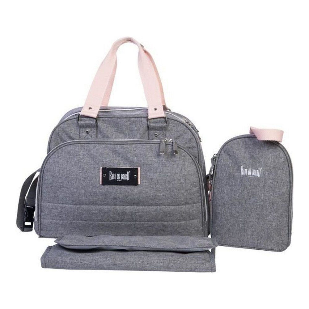 Bag för blöjbyte Baby on Board URBAN Sweet Grå Rosa