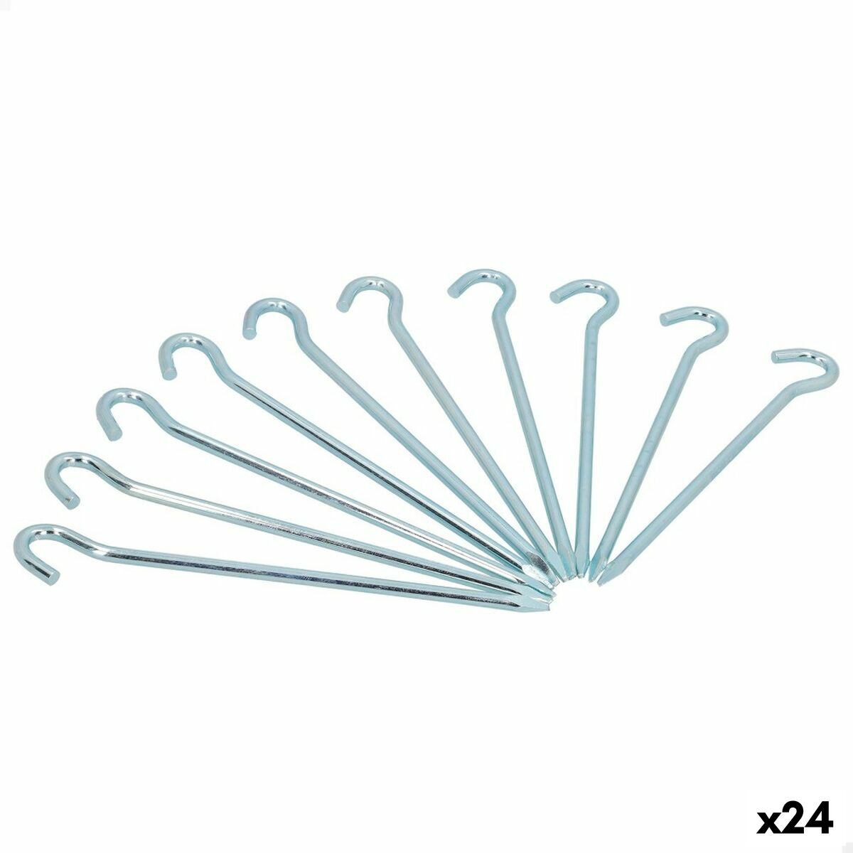 Campingpinne Aktive (24 antal) 10 Delar 160 mm Ø 5 mm - 5