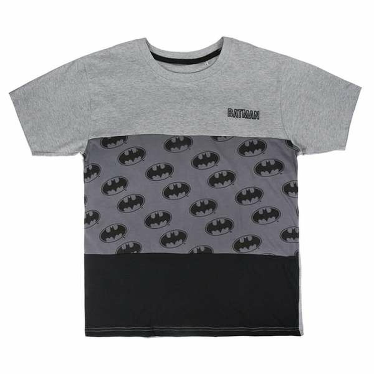 T-shirt med kortärm Herr Batman Grå