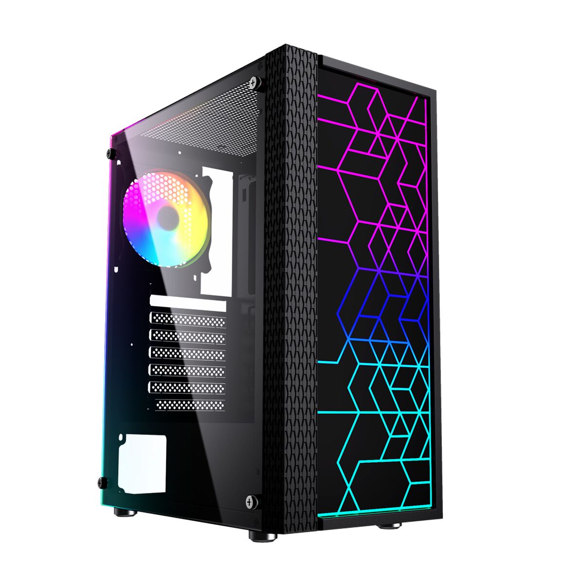 ATX Semitorn GEMBIRD Fornax 2500 ARGB Svart Multicolour