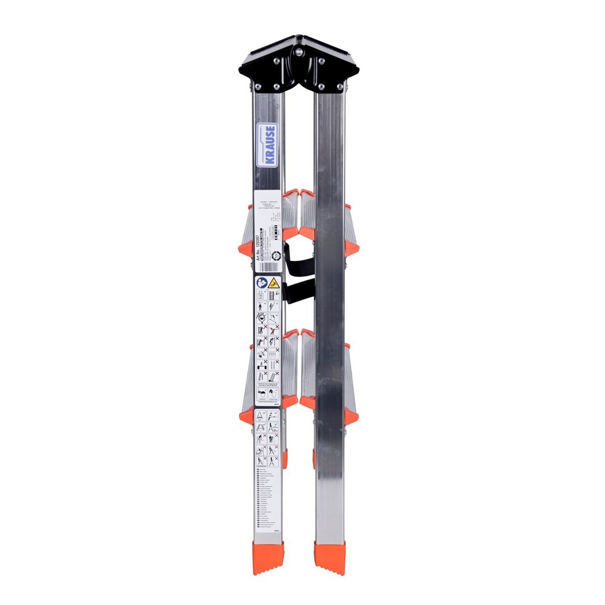 Hoppvikbar trappstege, 3 steg Krause 120397 Silvrig Aluminium - 5