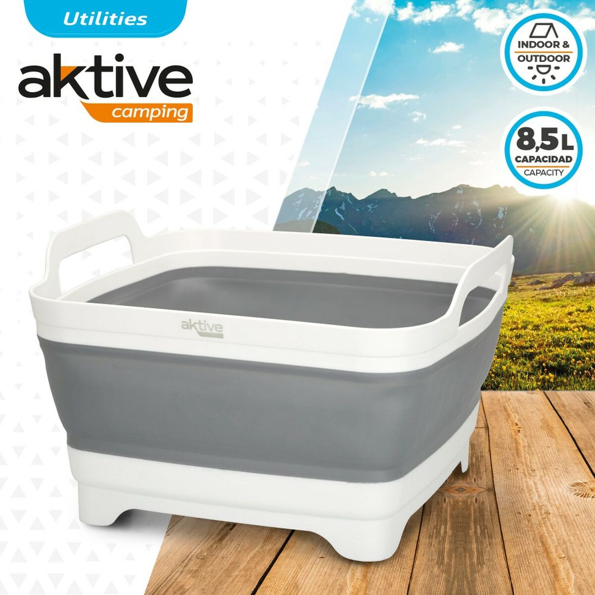 Diskho Aktive Hopfällbar 8,5 L Camping 30,5 x 20 x 30 cm 6 antal - 10