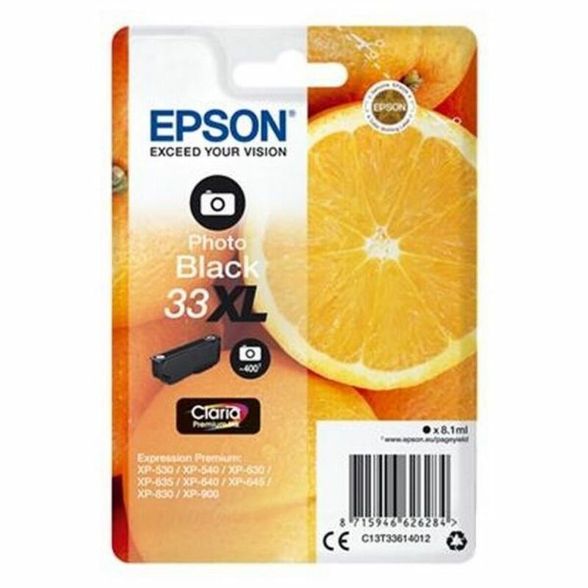 Original Bläckpatron Epson C13T33614012 Svart - 2