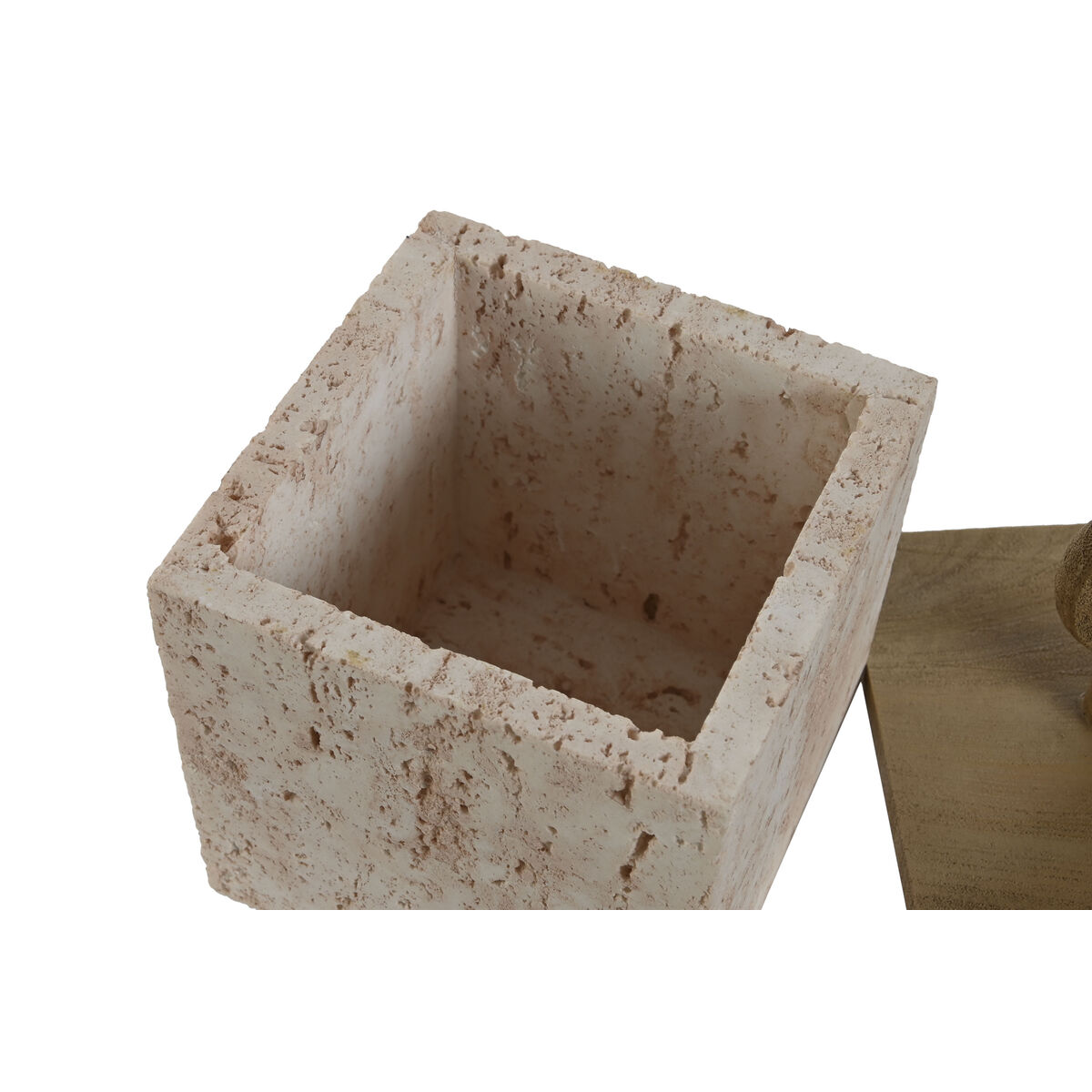 Smyckeskrin Home ESPRIT Beige Harts 12 x 12 x 21 cm - 3