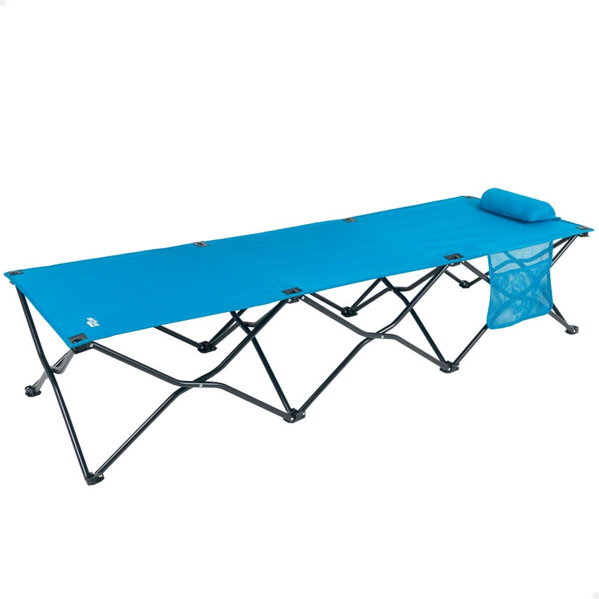 Hopfällbar säng Aktive Blå Camping 178 x 62 x 38 cm 178 x 38 x 62 cm (2 antal) - 8