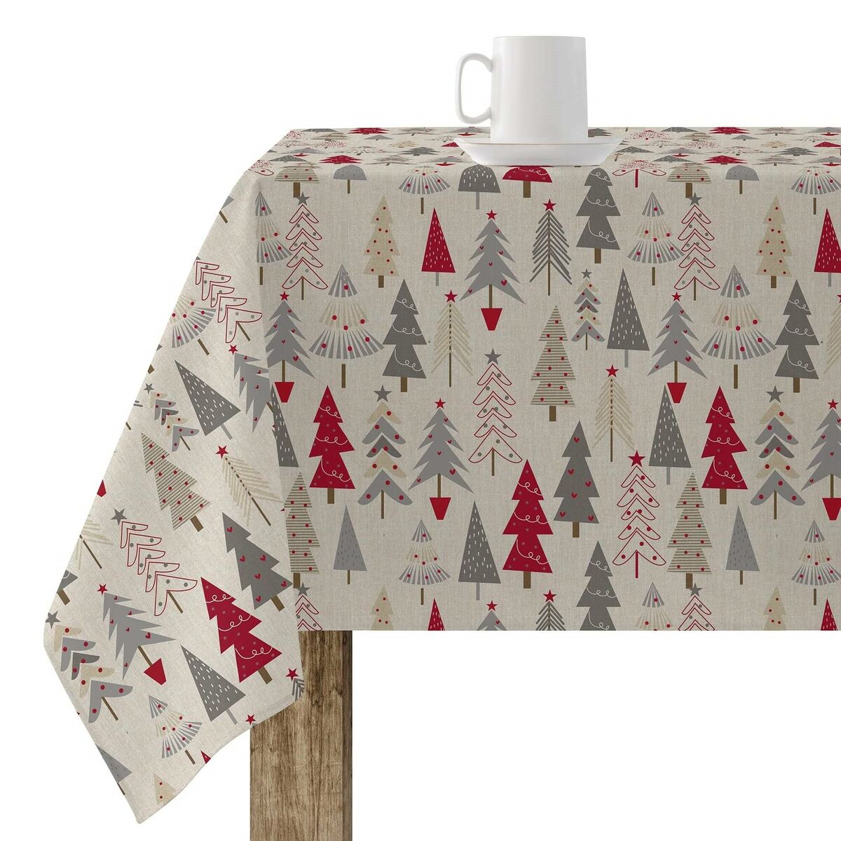 Fläckresistent bordsduk i harts Belum Merry Christmas Multicolour 100 x 150 cm