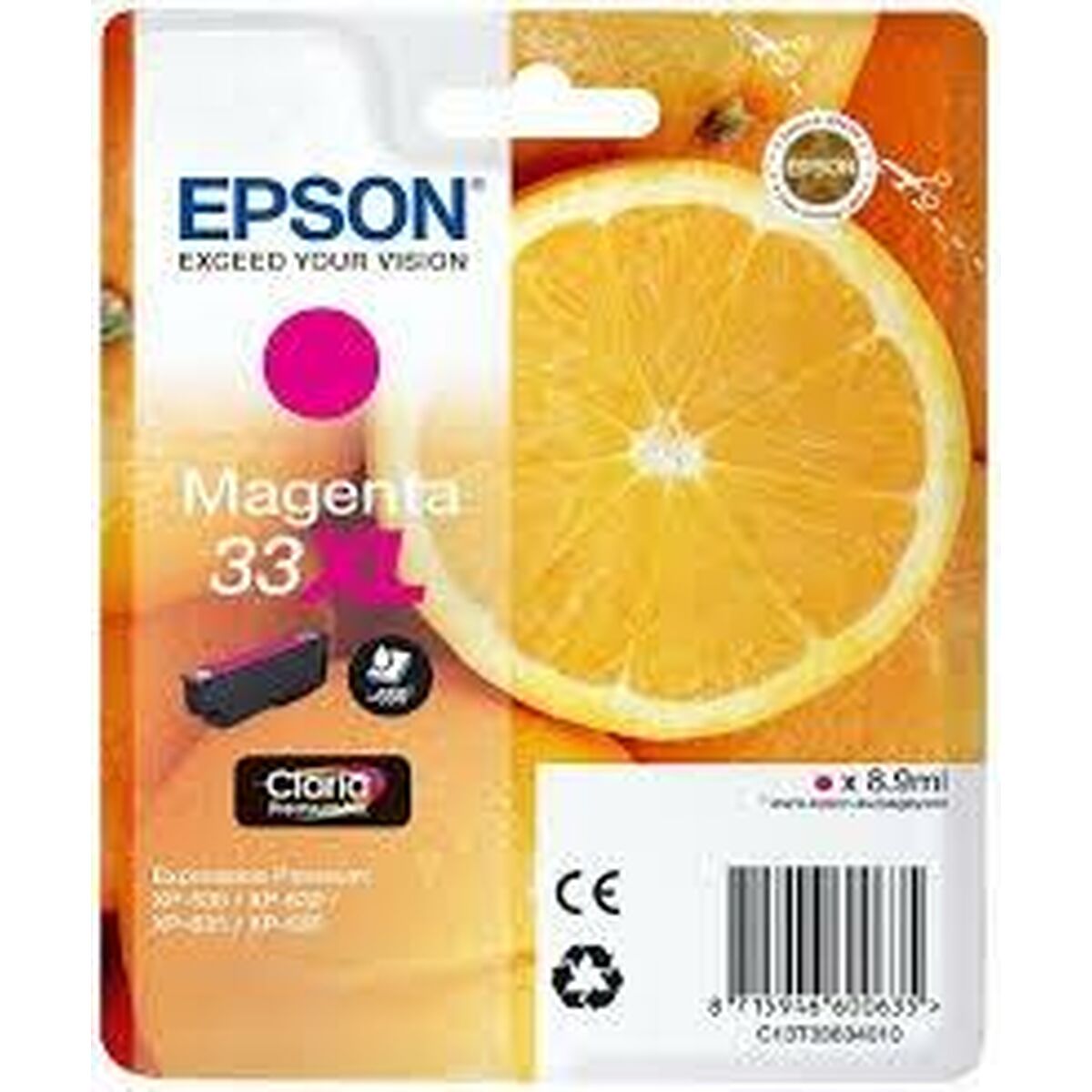 Original Bläckpatron Epson C13T33634010 Röd Magenta - 2