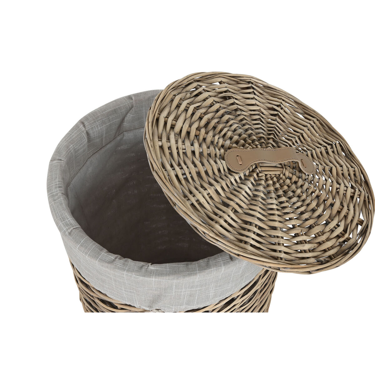 Korgset Home ESPRIT Beige Naturell vide 45 x 45 x 55 cm 3 Delar - 3