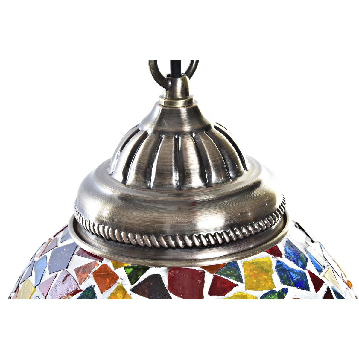 Taklampa DKD Home Decor Glas Metall 20 x 20 x 36 cm Multicolour 50 W (2 antal) - 14
