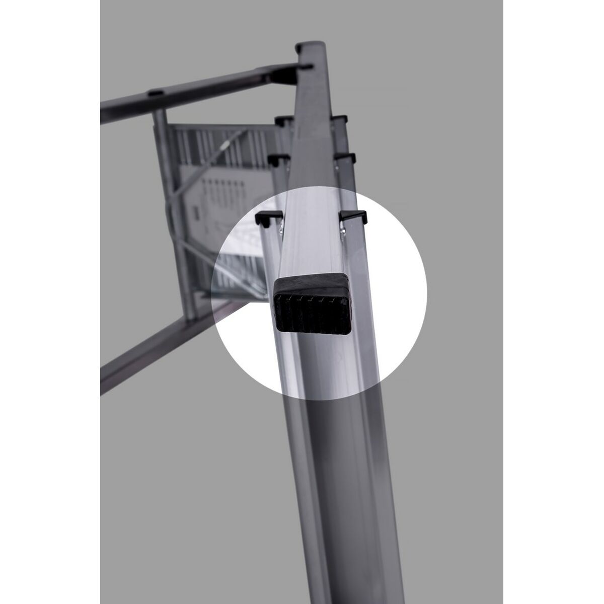 Hoppvikbar trappstege, 4 steg Krause 126221 Silvrig Aluminium - 4