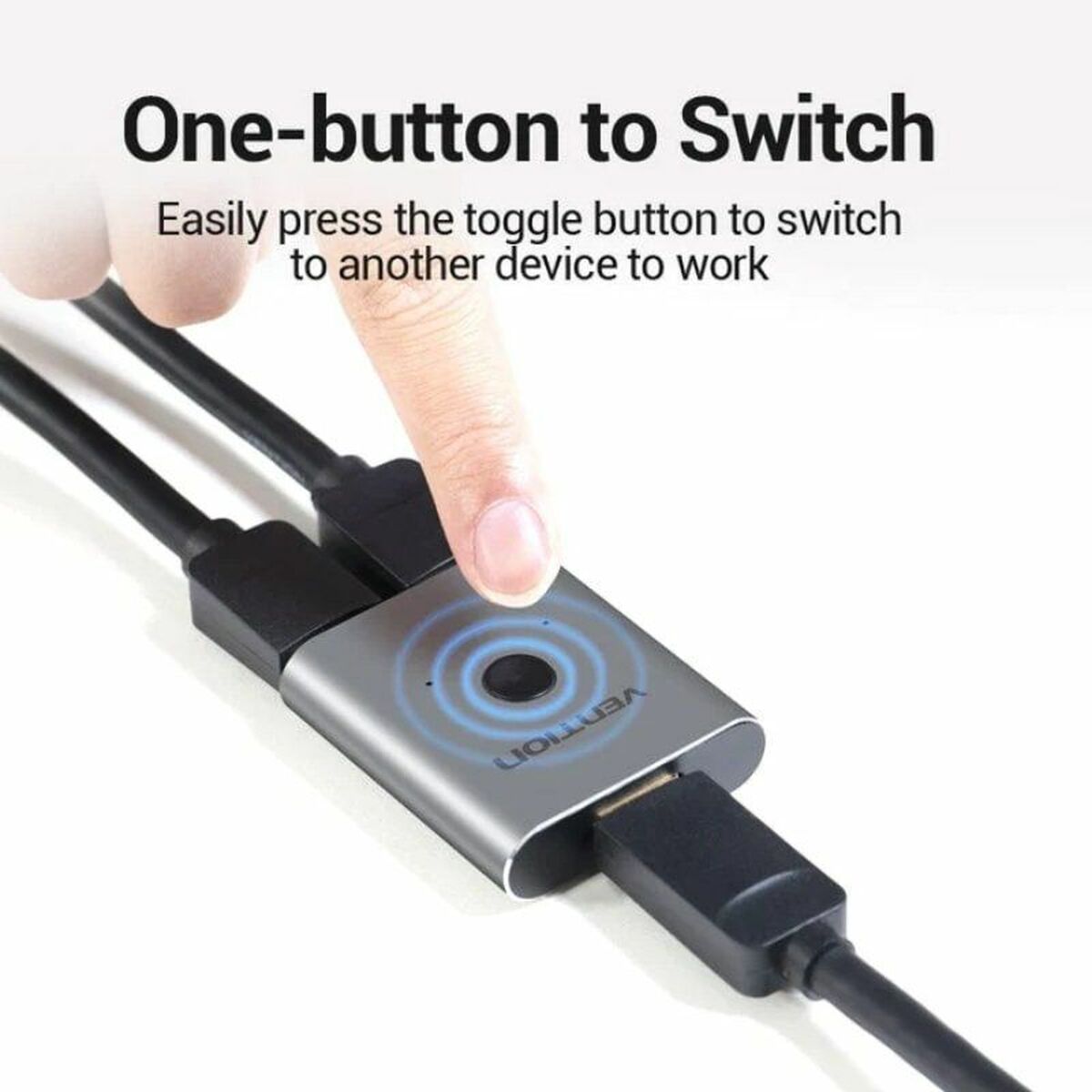 HDMI-brytare Vention AFUH0 Grå - 3