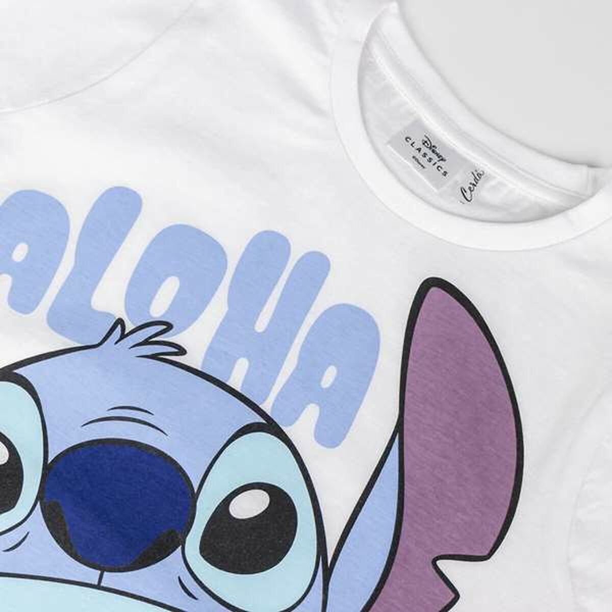 Barn T-shirt med kortärm Stitch Vit - 3