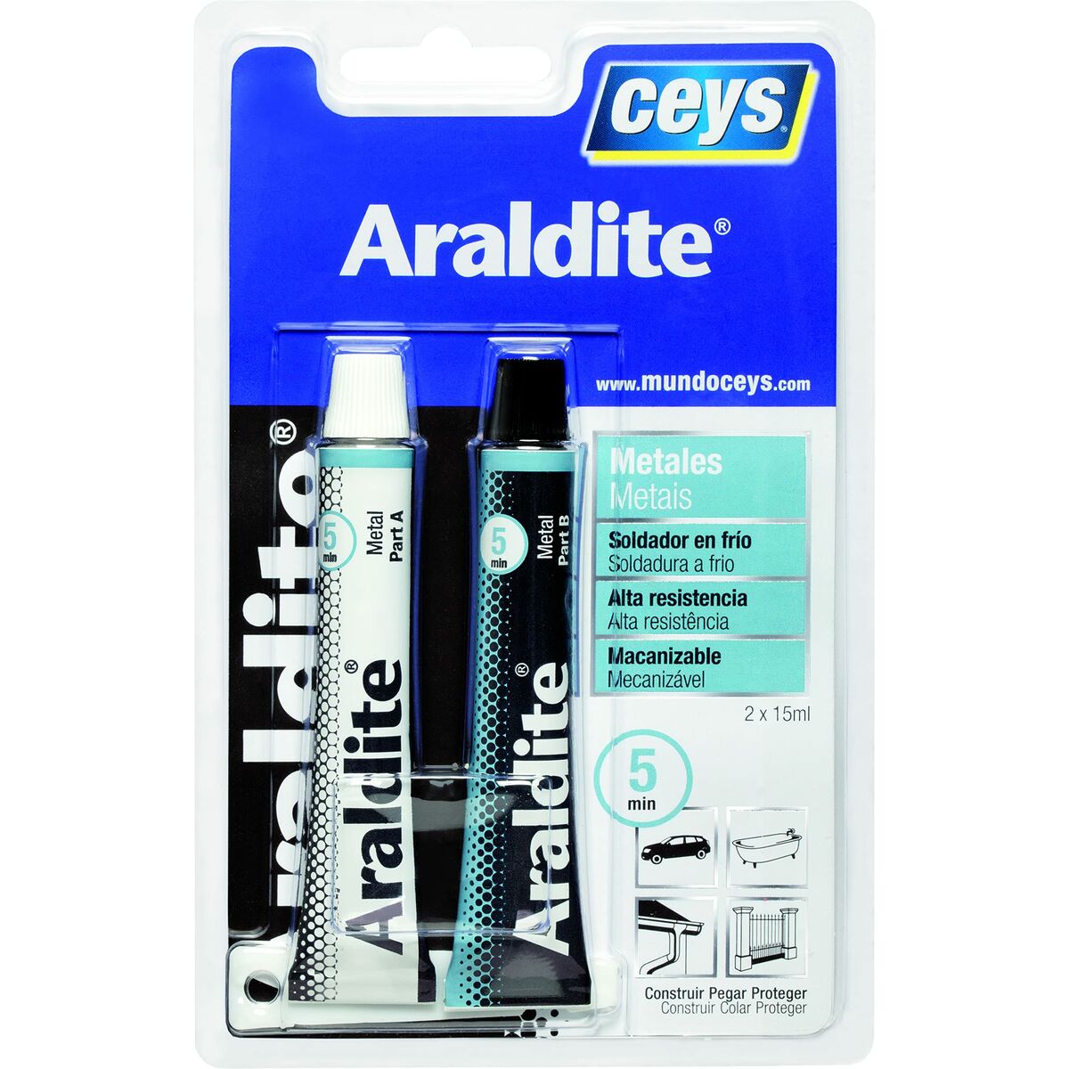 Kallsvetsning Ceys Araldite Metall - 2