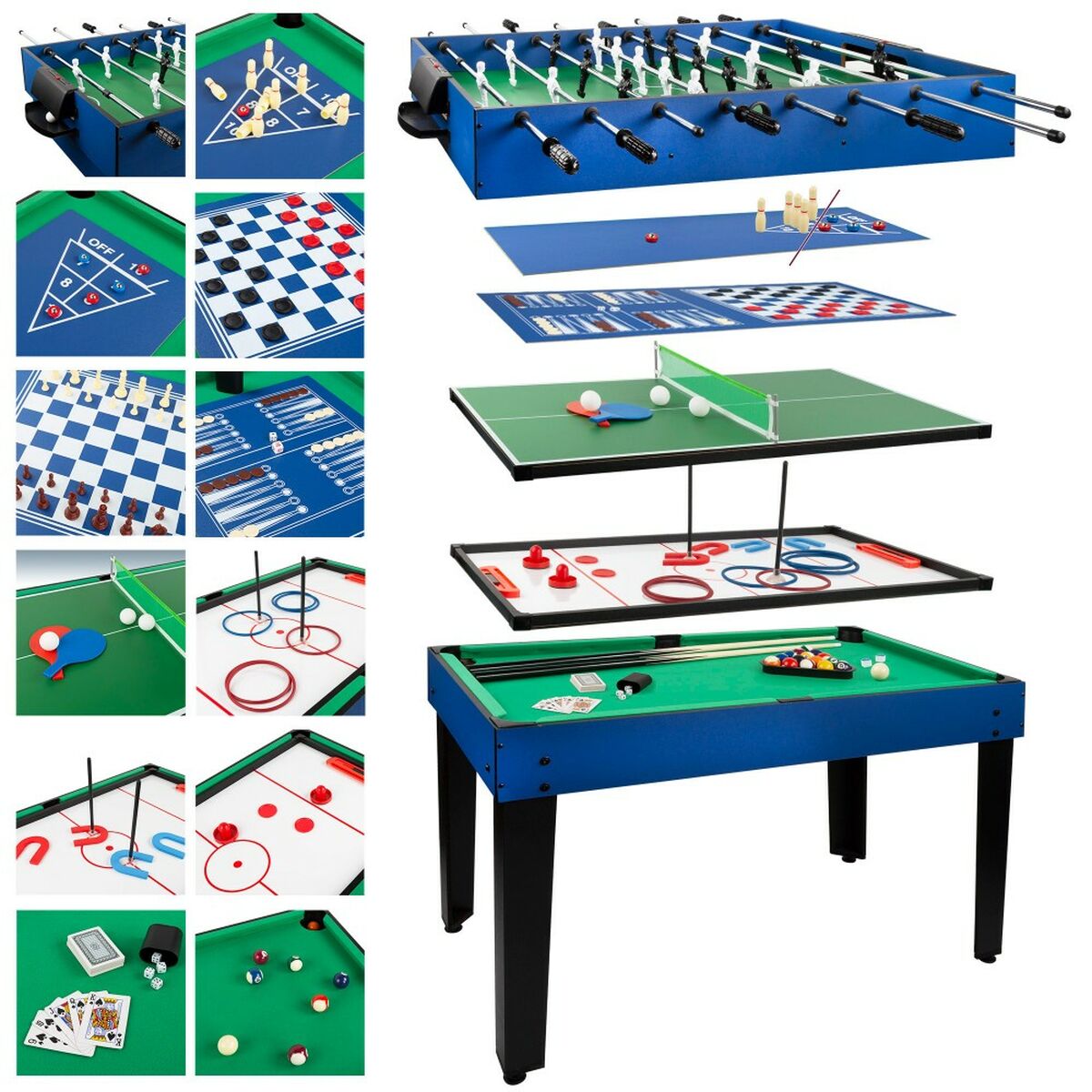 Flerspelsbord CB Games 107 x 83,5 x 61 cm 12 i 1 - 11
