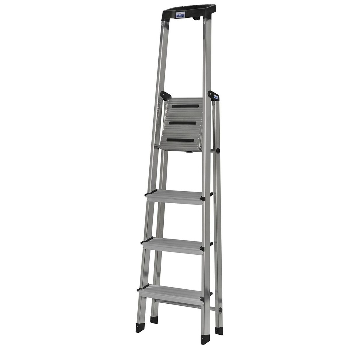Hoppvikbar trappstege, 4 steg Krause 126320 Svart Silvrig Aluminium - 7