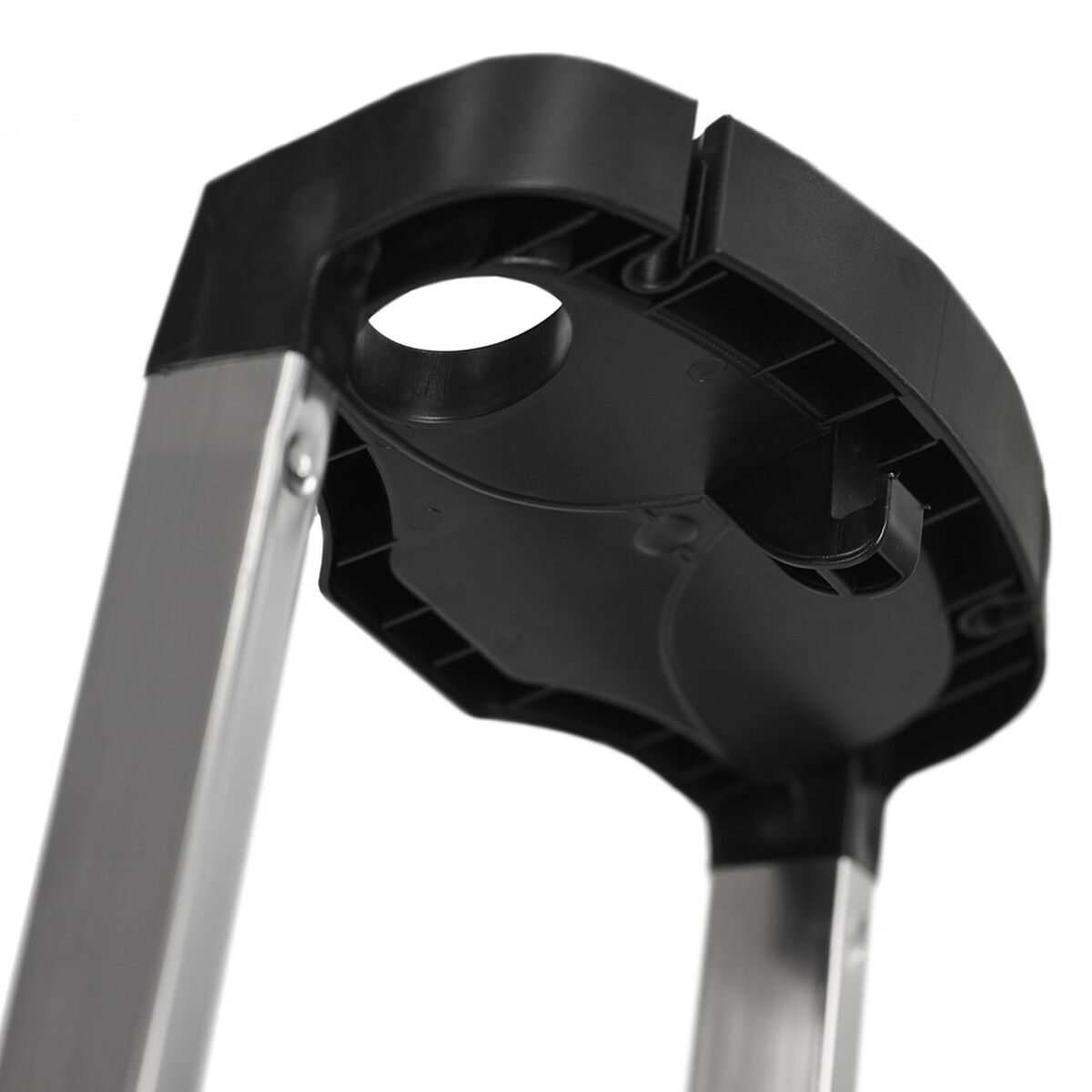 Hoppvikbar trappstege, 4 steg Krause 126320 Svart Silvrig Aluminium - 3