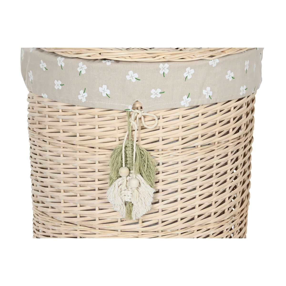 Korg - set Home ESPRIT Grön Naturell vide 45 x 45 x 55 cm 3 Delar - 2