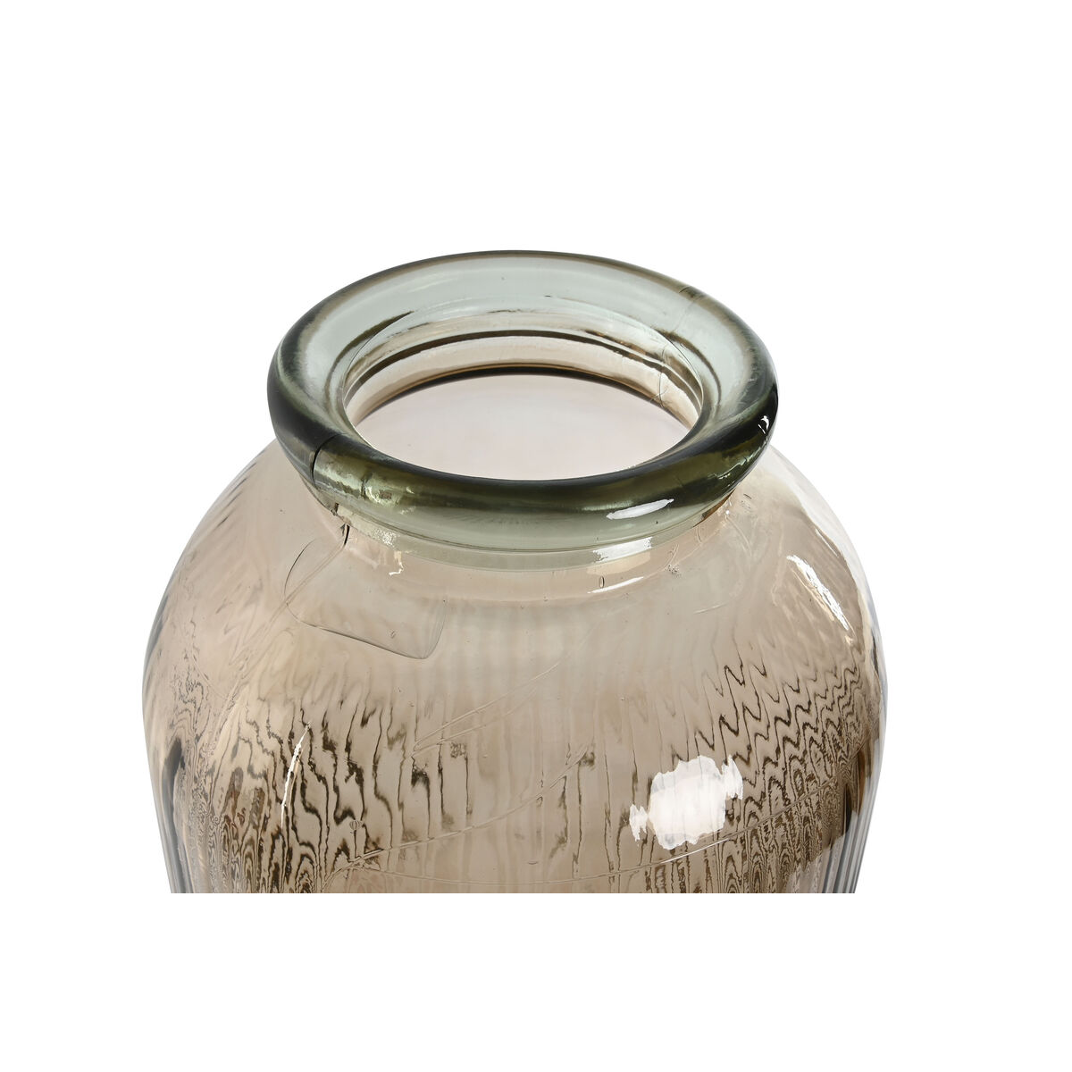 Vas Home ESPRIT Beige-brun (taupe) Återvunnet glas 30 x 30 x 72 cm - 2