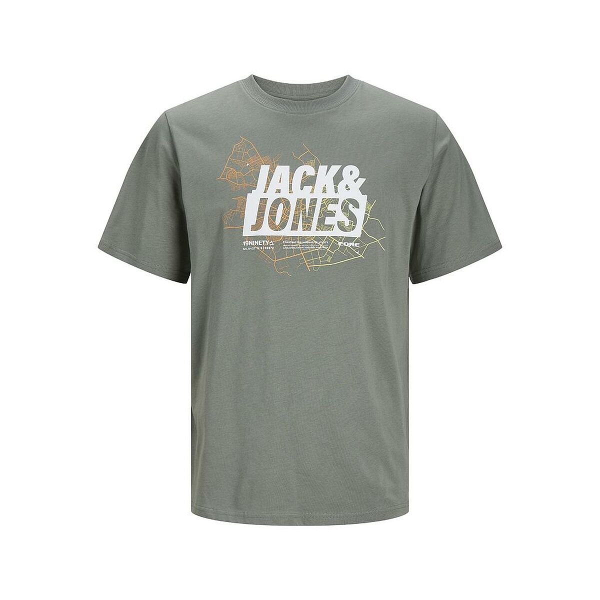 T-shirt med kortärm Herr Jack & Jones LOGO TEE SS 12252376 Grön - 3