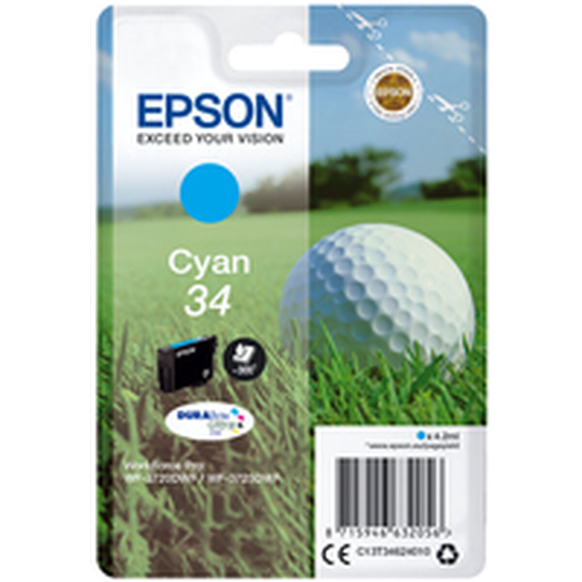 Original Bläckpatron Epson C13T34624010 Turkos - 2