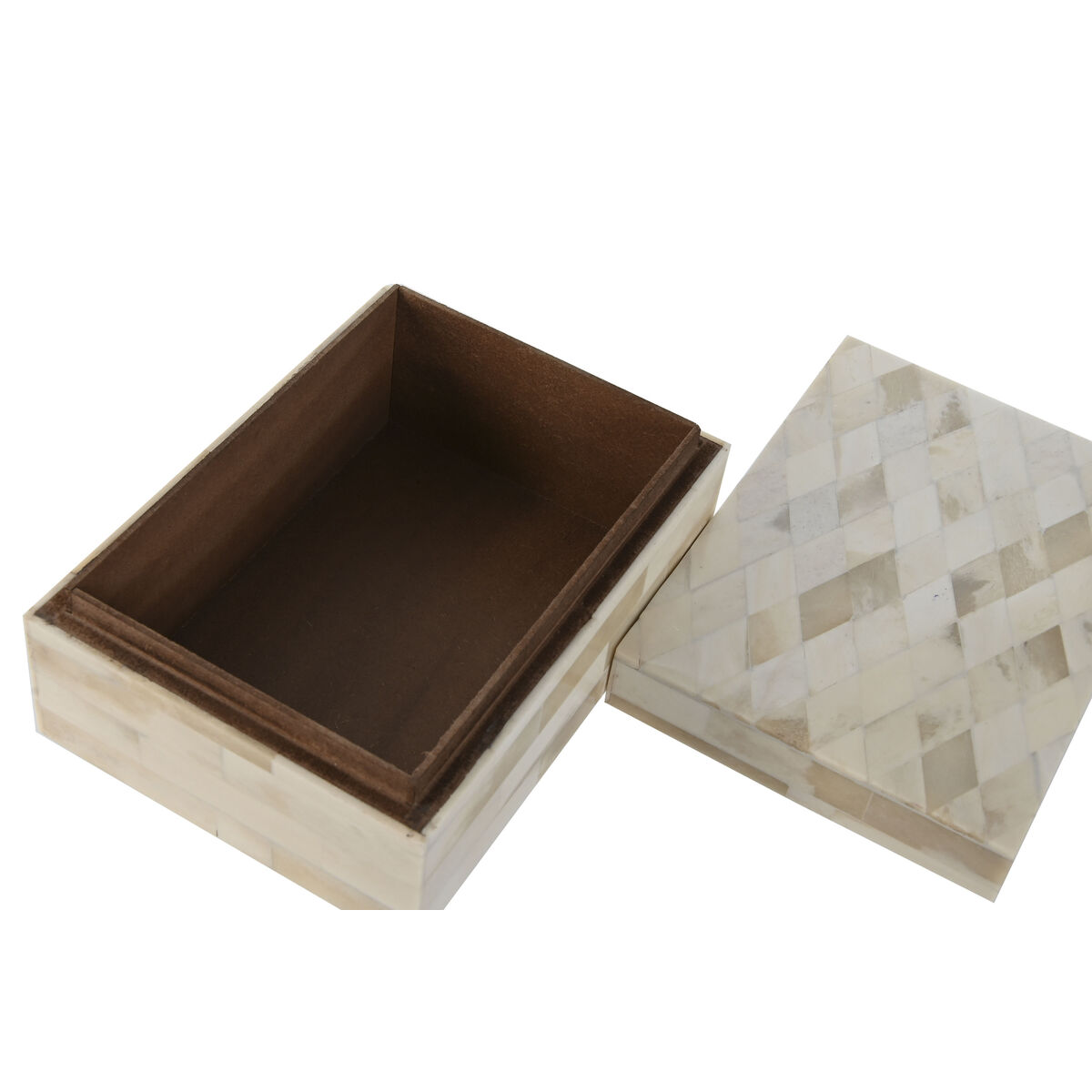 Smyckeskrin Home ESPRIT Ben Mangoträ 18 x 13 x 7,7 cm (2 Delar) - 3