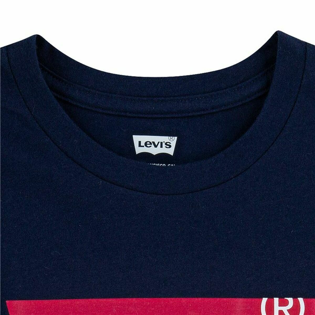 Barn T-shirt med kortärm Levi's Batwing Mörkblå - 4
