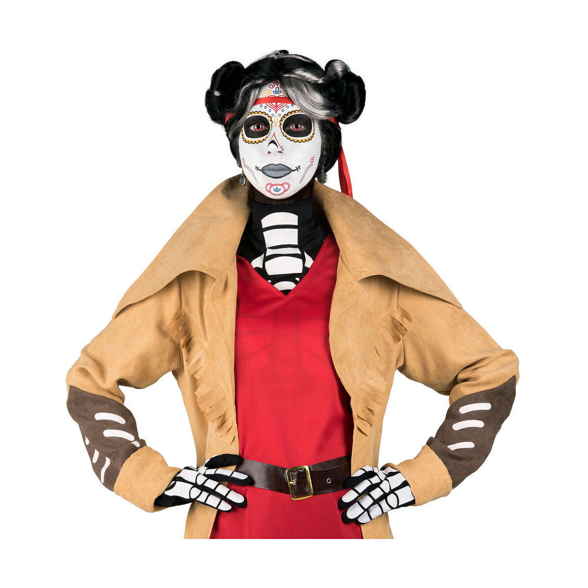 Maskeraddräkt vuxna My Other Me Angelica 11 Delar Catrina - 4