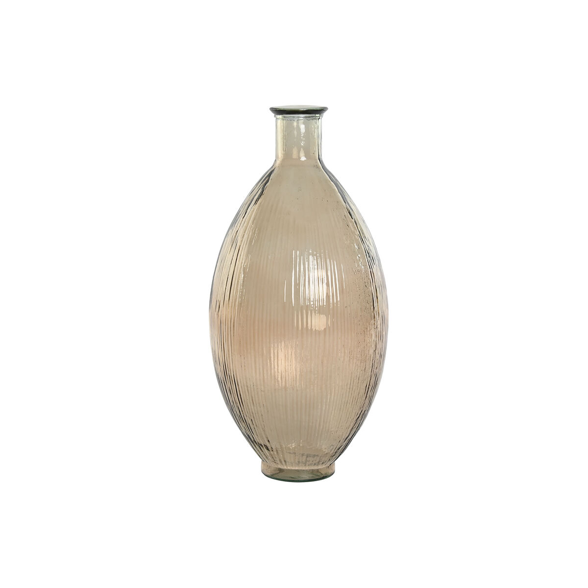 Vas Home ESPRIT Beige-brun (taupe) Återvunnet glas 30 x 30 x 59 cm