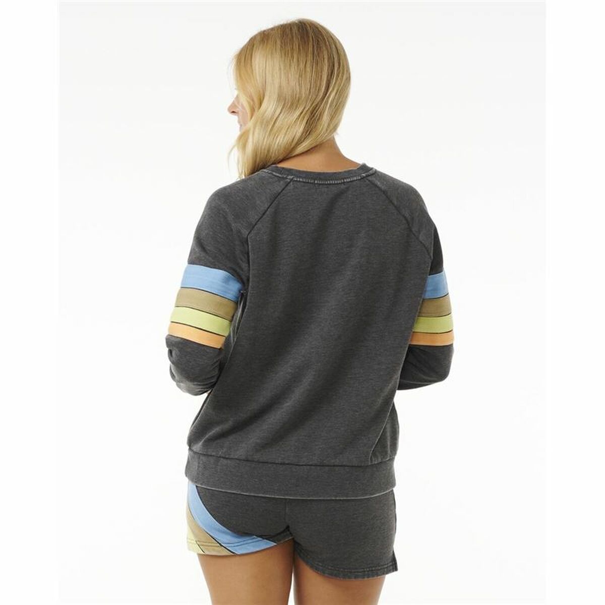 Tröja utan huva Dam Rip Curl High Tide Surf Raglan Crew Grå - 2