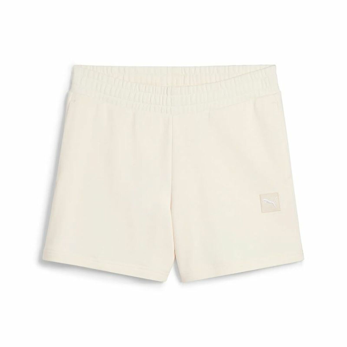 Sportshorts för kvinnor Puma Essentials Elevatedd-Ris Vit Naturell
