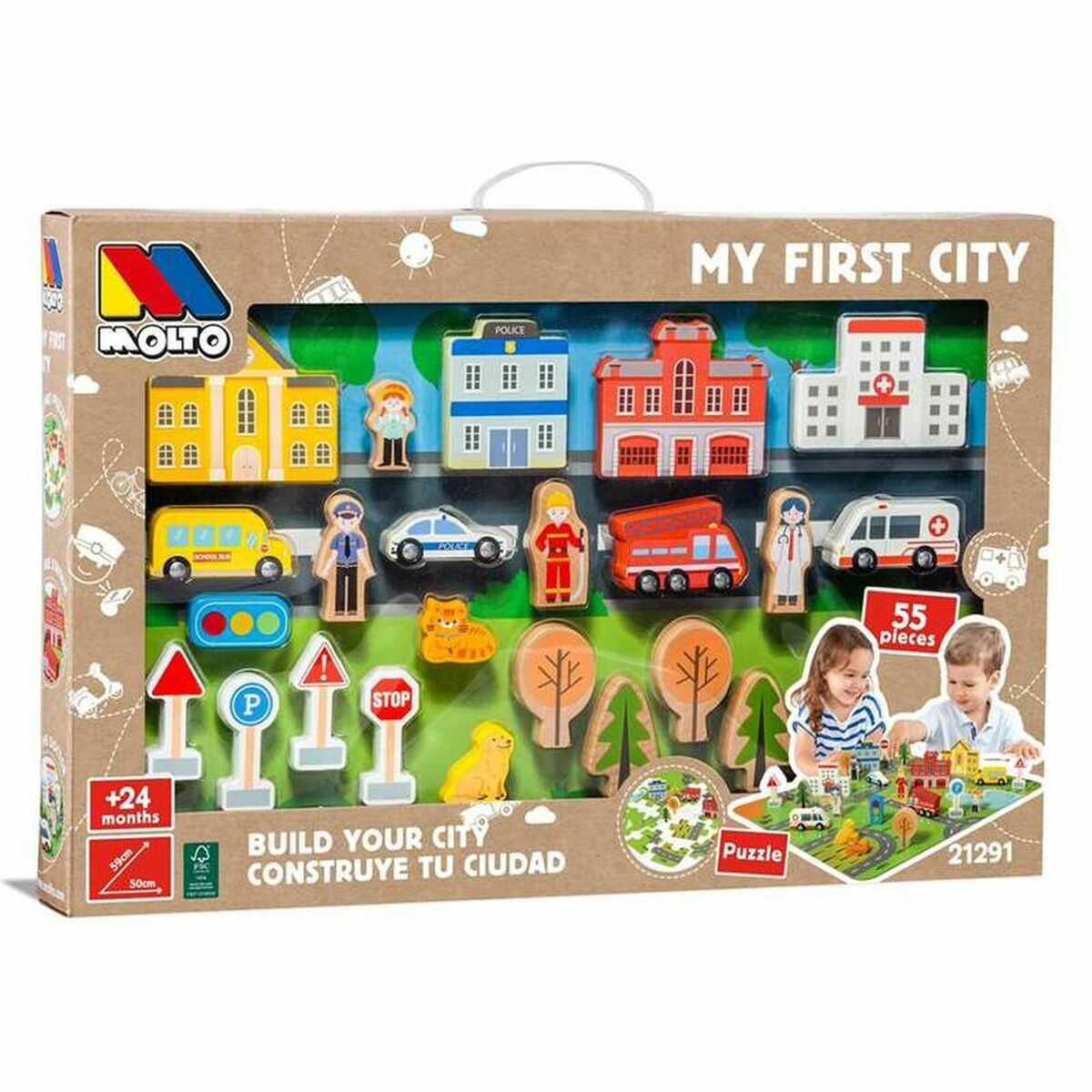 Spel av Trä Moltó My Firts City - 4