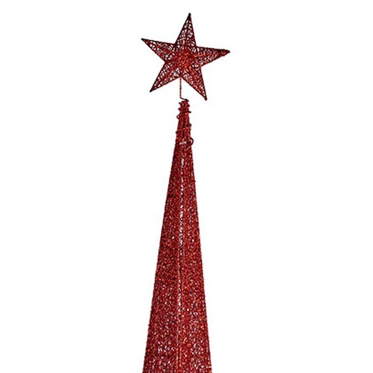 Julgran Torn Röd Metall Plast 39 x 186 x 39 cm (4 antal) - 2
