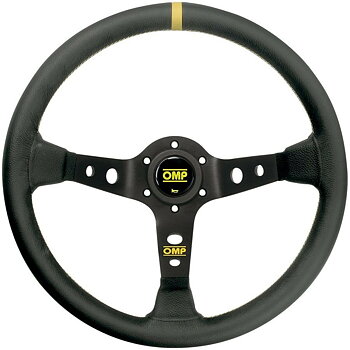 Racing-ratt OMP OD/1956/N Ø 35 cm Svart/Gul Svart