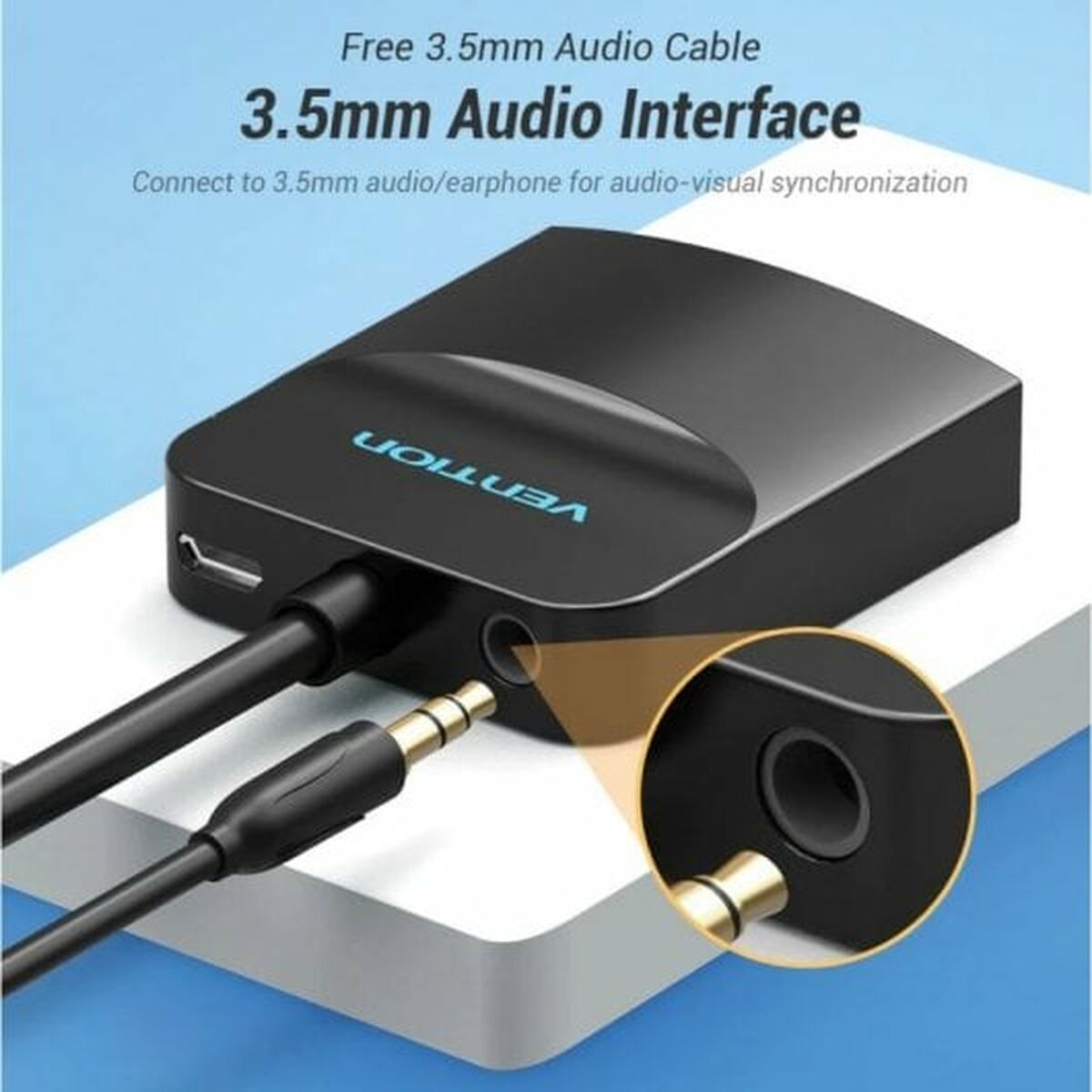 Adapter HDMI till VGA Vention 42154 Svart 15 cm - 4