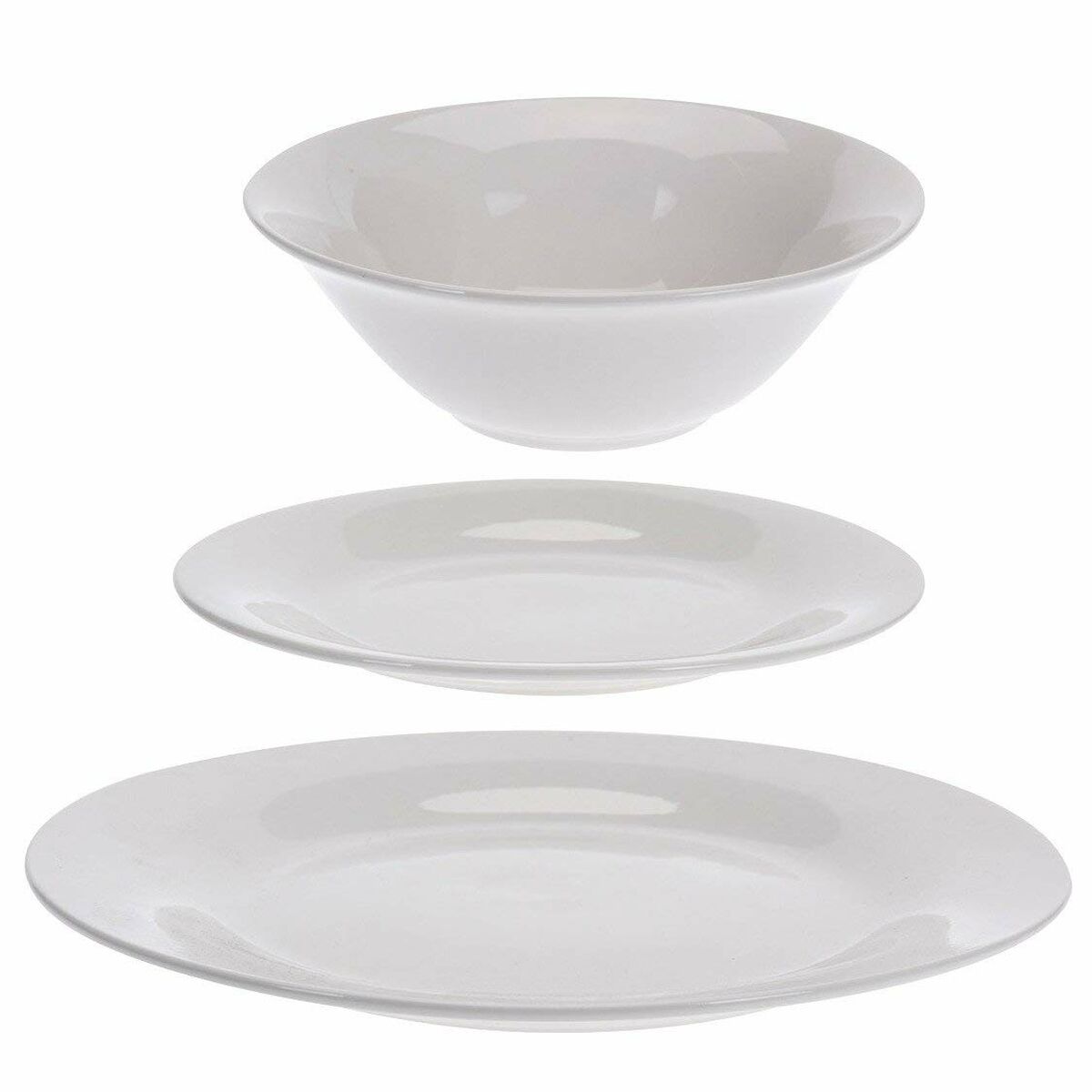 Servissats Excellent Houseware Stockholm Porslin Vit 36 Delar - 8