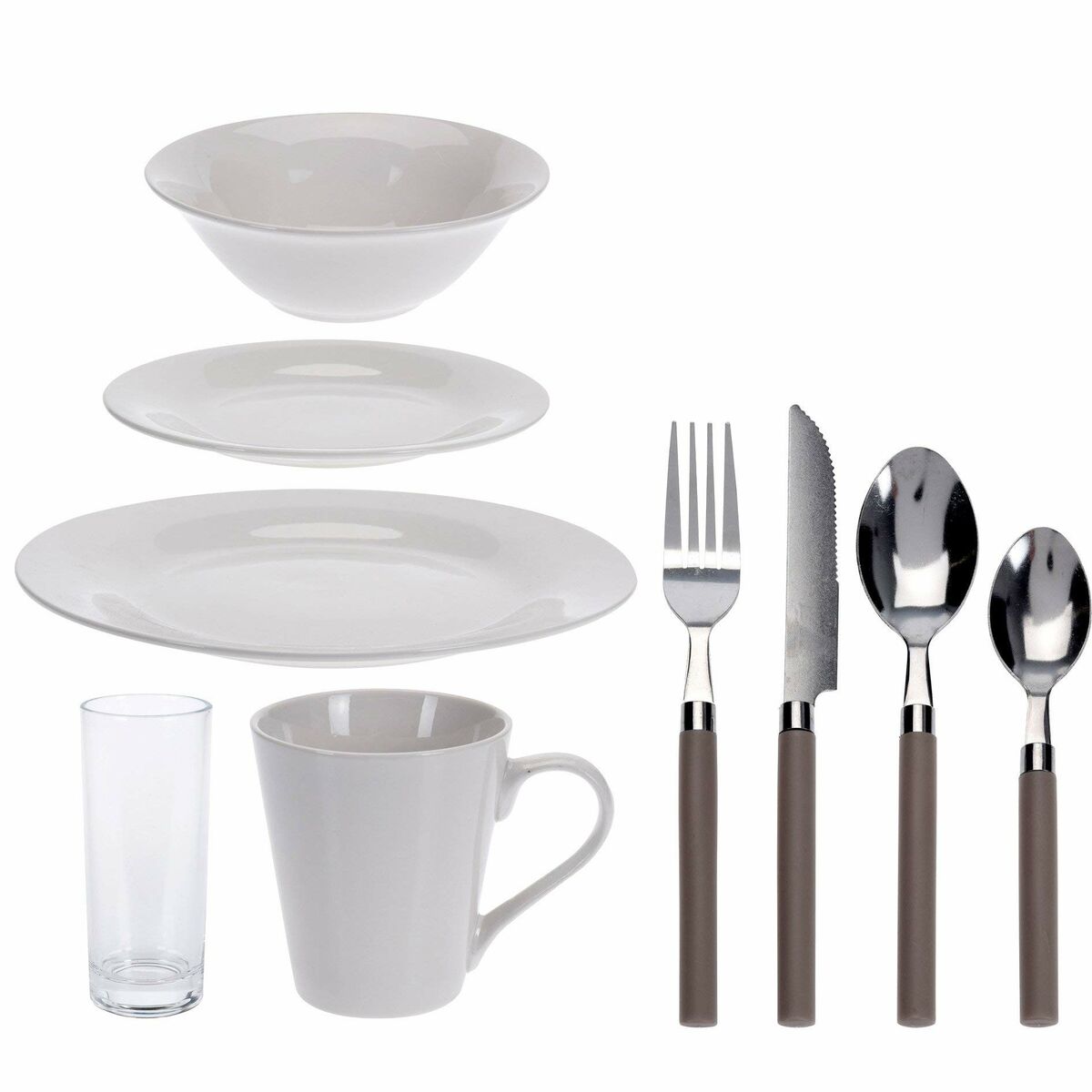 Servissats Excellent Houseware Stockholm Porslin Vit 36 Delar - 5