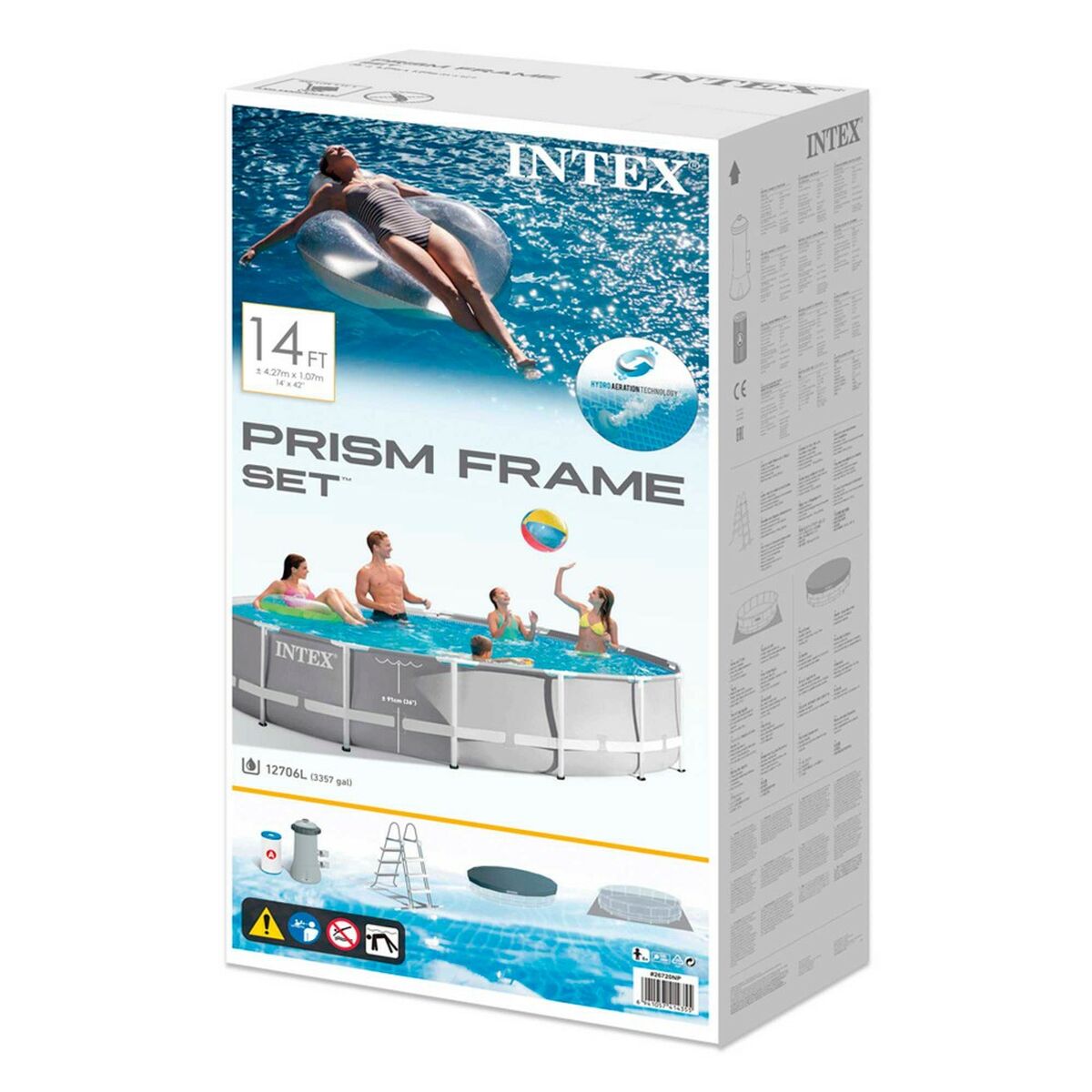 flyttbar pool Intex 26720 427 x 107 x 427 cm 12706 L - 5