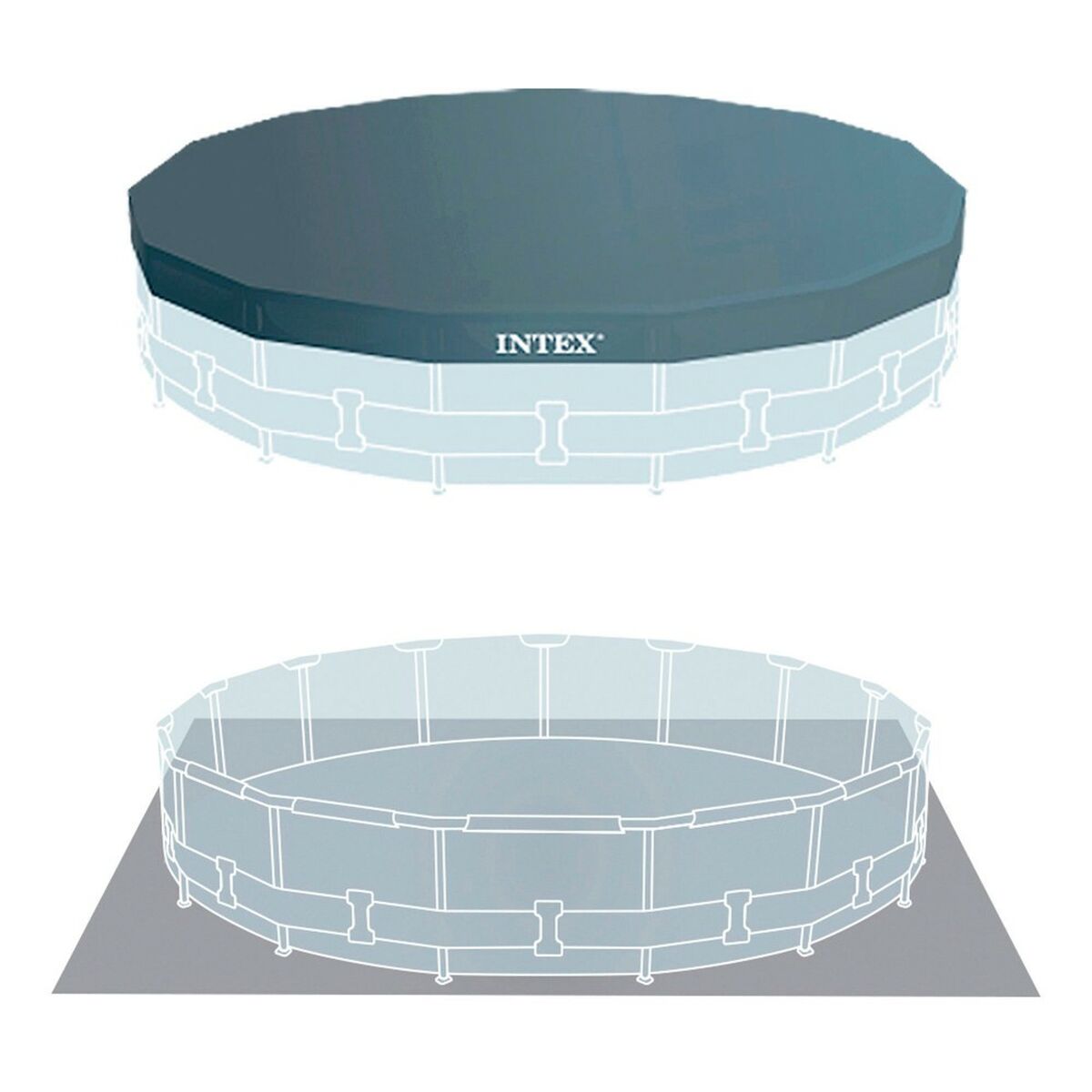 flyttbar pool Intex 26720 427 x 107 x 427 cm 12706 L - 2